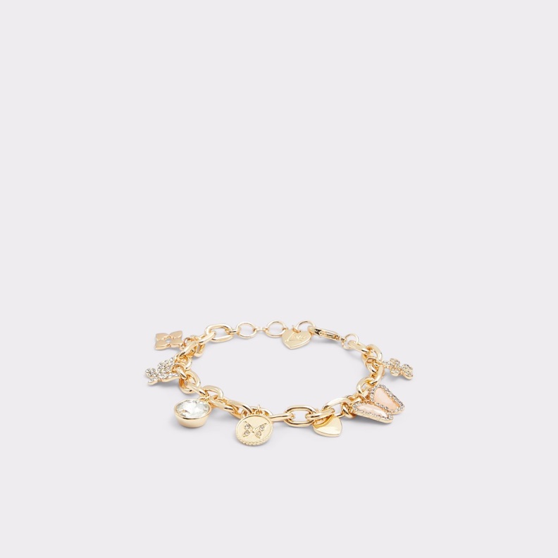 Aldo Fashion Gold-Clear Multi Jerynad Bracelet