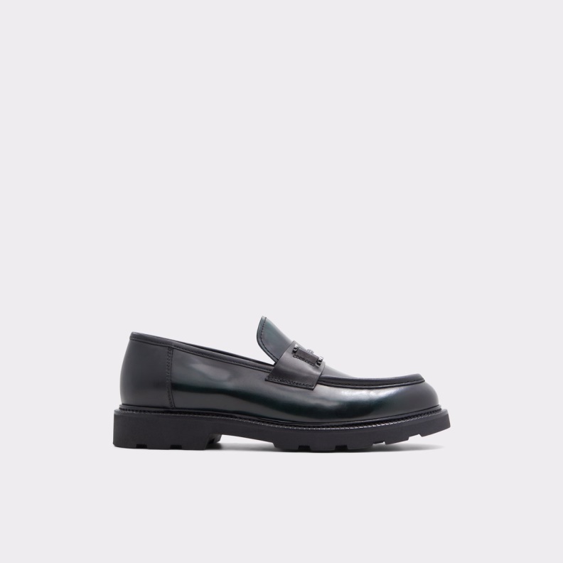 Aldo New Arrival Jewels Loafer Dark Green Fashion