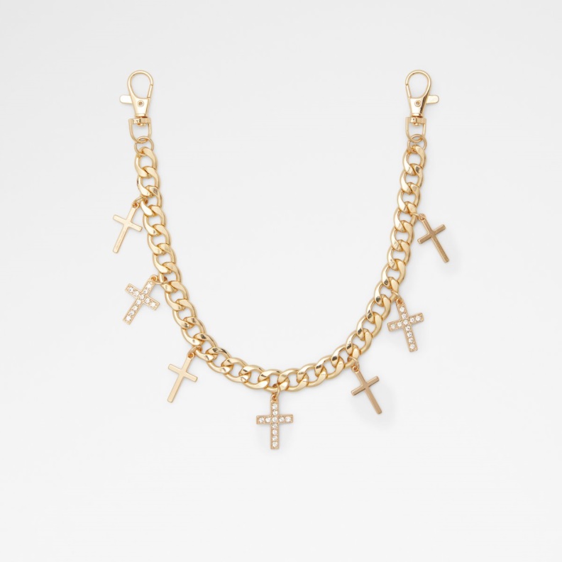 Aldo Fashion Gold-Clear Multi Kadathinni Handbag Chain