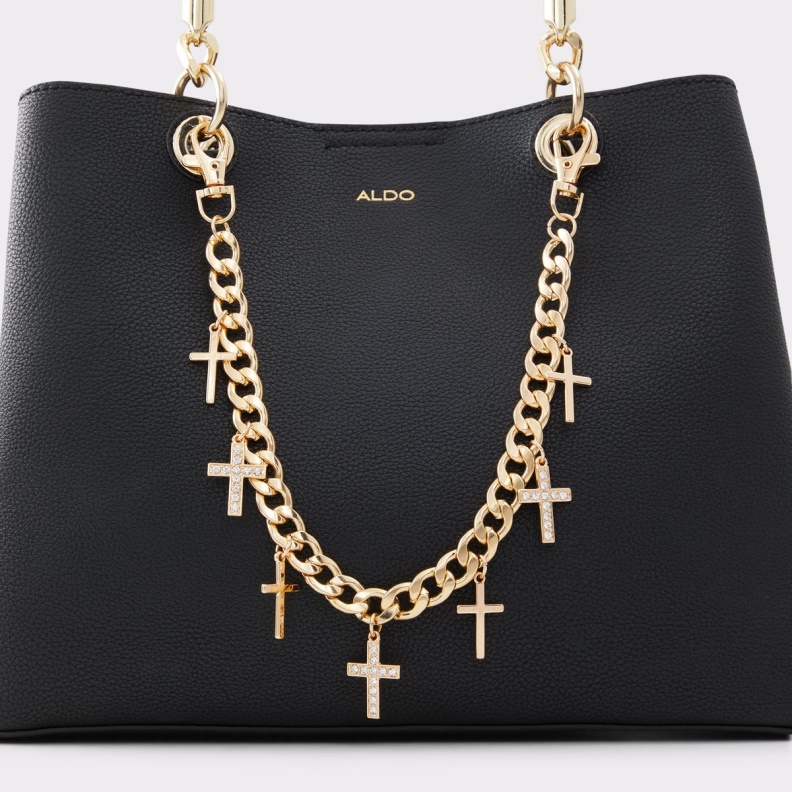 Aldo Gold-Clear Multi Fashion Kadathinni Handbag Chain