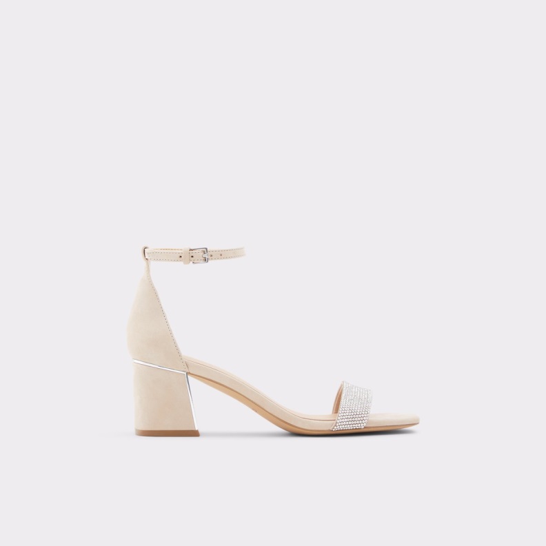 Kedeaviel High Heel Sandal Fashion Aldo Bone Leather Mixed Material