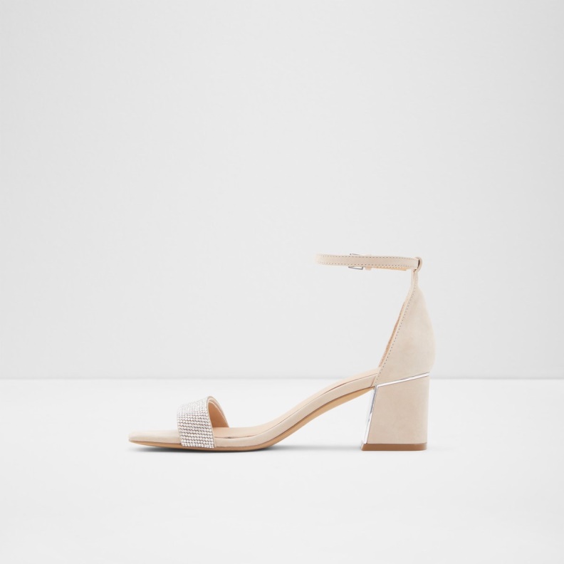 Kedeaviel High Heel Sandal Fashion Aldo Bone Leather Mixed Material