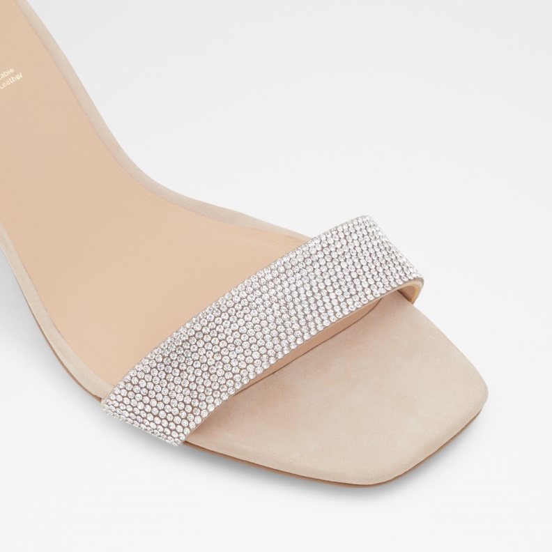 Kedeaviel High Heel Sandal Fashion Aldo Bone Leather Mixed Material