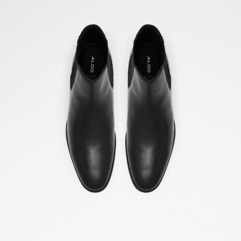 Aldo Kindarumflex Chelsea Boot Black Leather Smooth Fashion