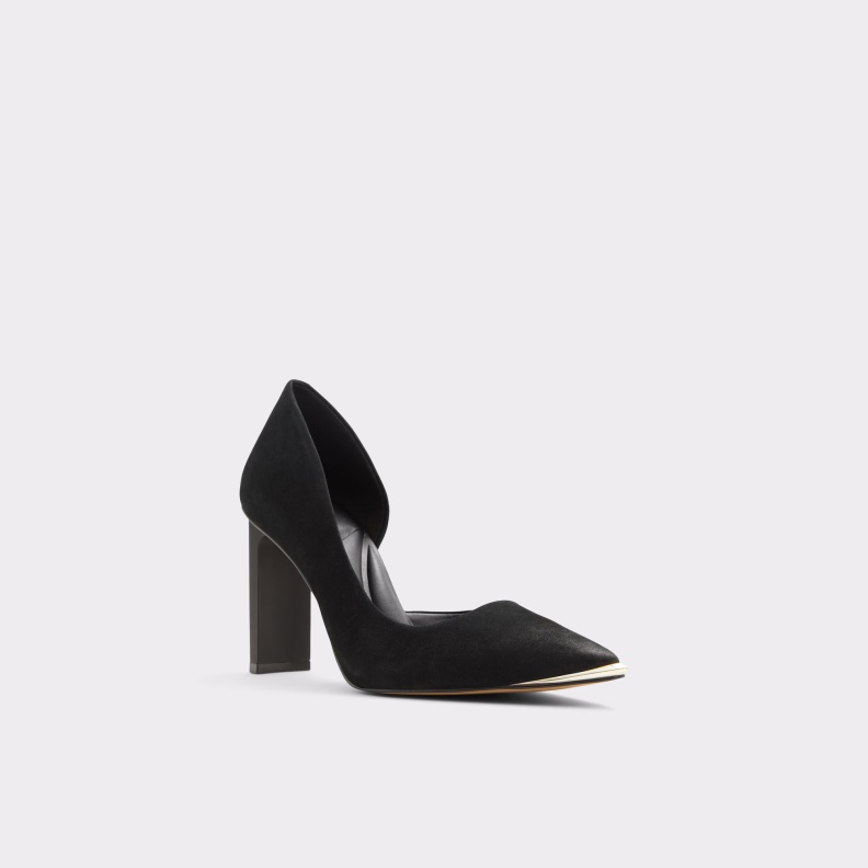 Koilla Pump Black Leather Suede Aldo Fashion