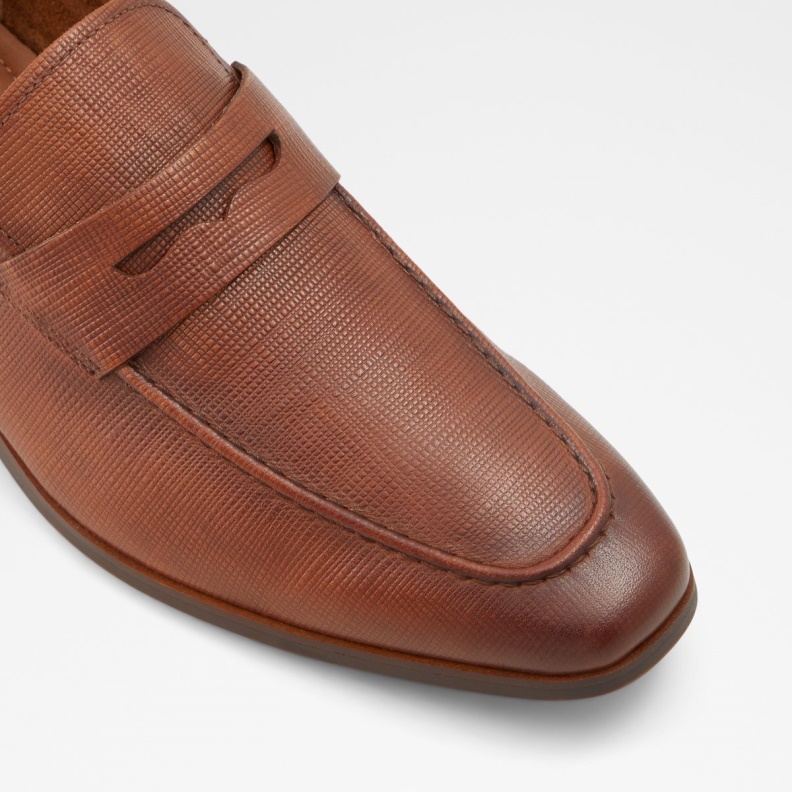 Kooperflex Loafer Aldo Fashion Cognac Leather Embossed