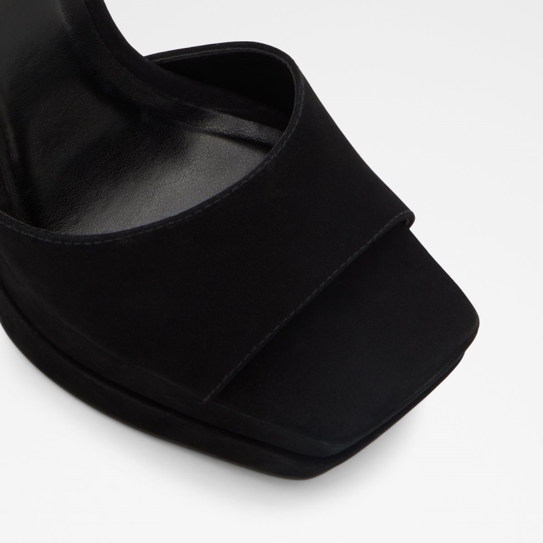 Fashion Aldo Black Koresean Heeled Sandal Stiletto Heel