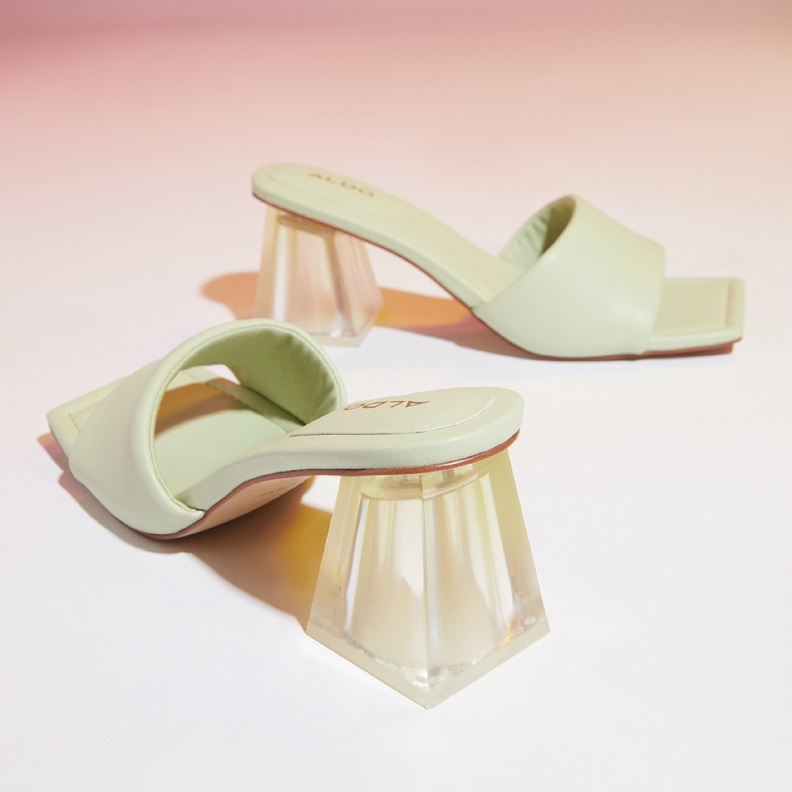 Kylah Heeled Mule Bright Green Aldo Fashion