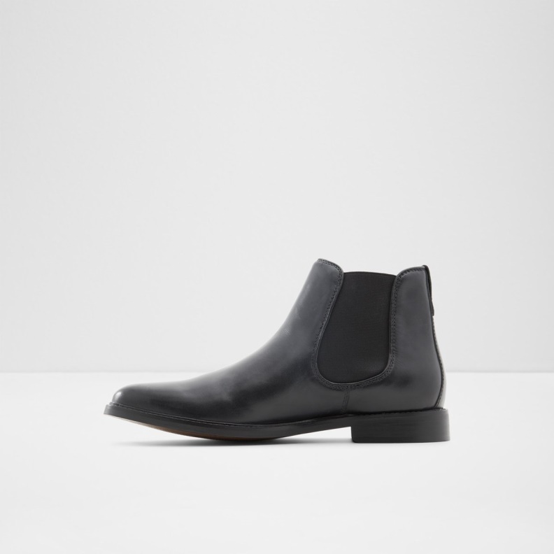 Aldo Black Leather Smooth Fashion New Arrival Kyren Chelsea Boot