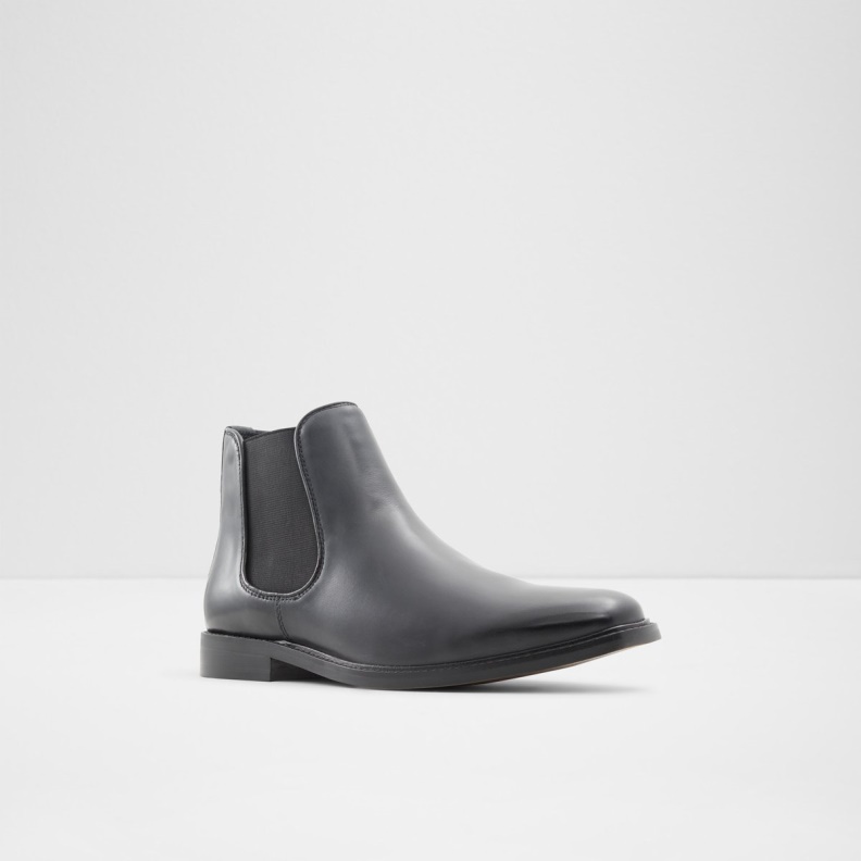 Aldo Black Leather Smooth Fashion New Arrival Kyren Chelsea Boot
