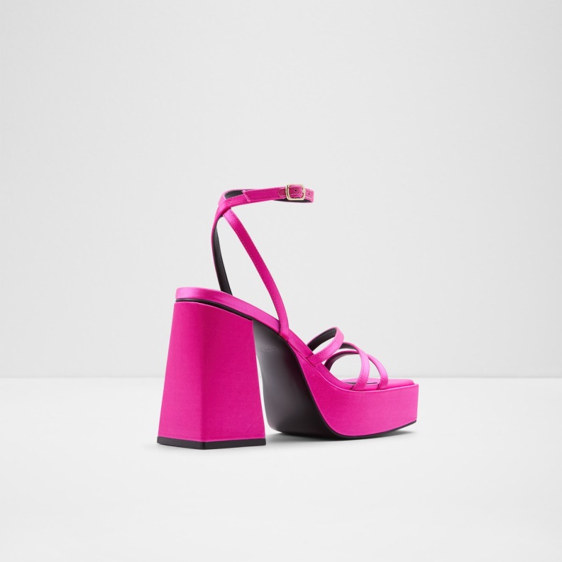 Landabriver Strappy Heeled Sandal Platform Bright Pink Aldo Fashion
