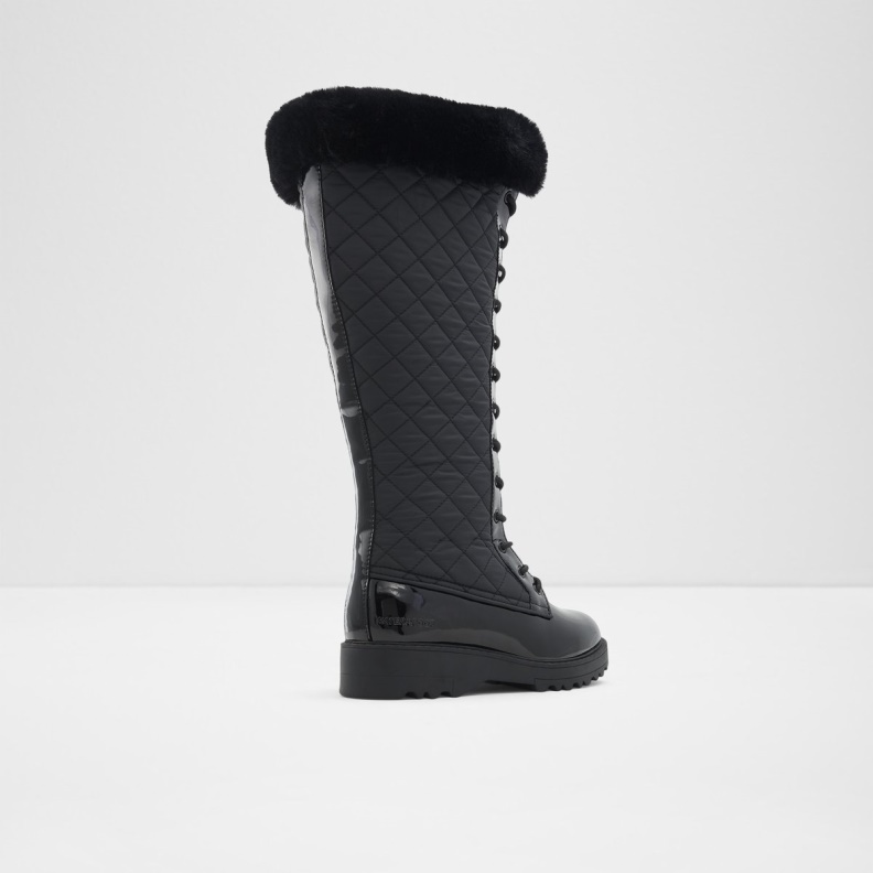 Laralima Winter Boots Lug Sole Fashion Black Synthetic Quilted Aldo