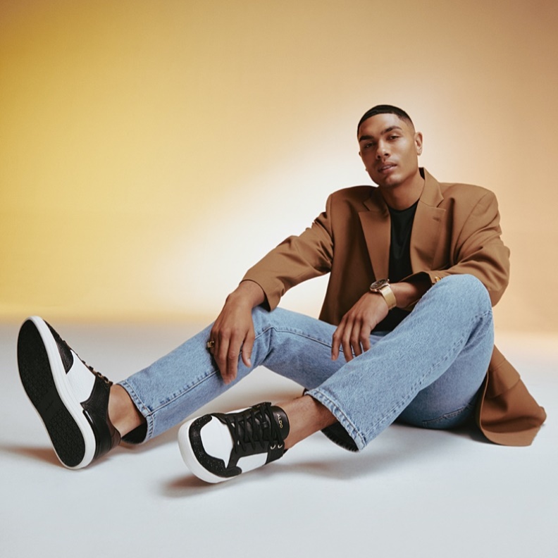 Aldo Fashion Lauder Schwarz Synthetik Glänzend