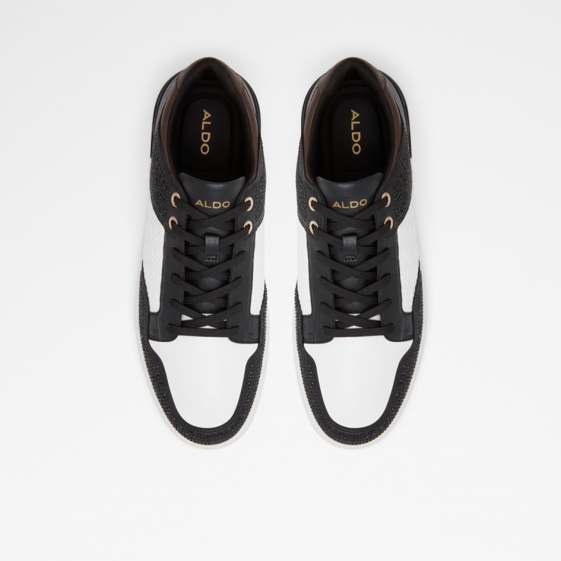 Black Synthetic Shiny Aldo Fashion Lauder Low Top Sneaker