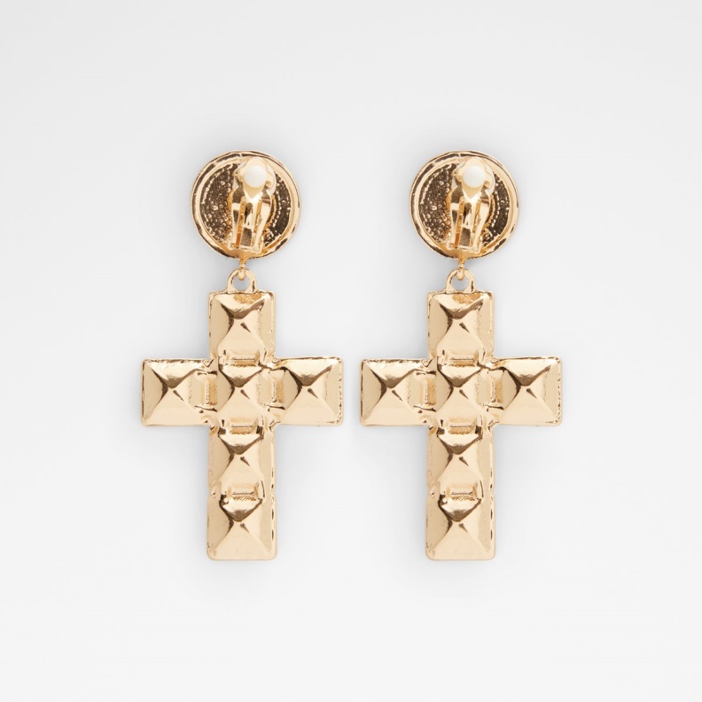 Black-Gold Multi Aldo Fashion Last Chance Lesath Statement Earrings