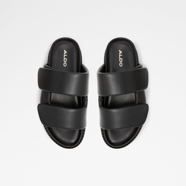 Aldo Fashion Black Lilo Slide Sandal Flatform