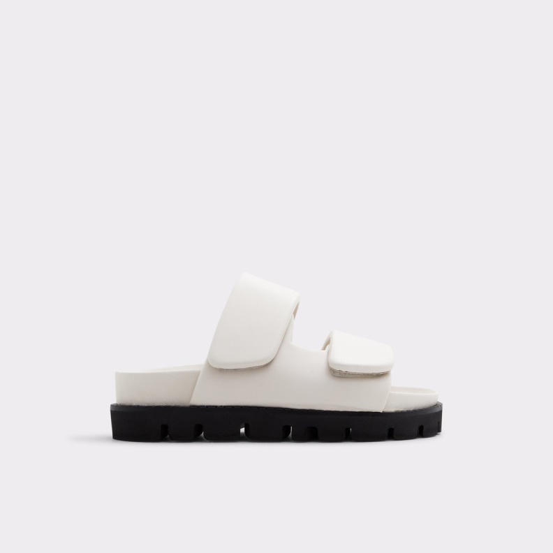 Aldo Fashion White Lilo Slide Sandal Flatform