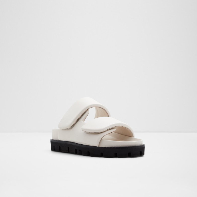 Aldo Fashion White Lilo Slide Sandal Flatform