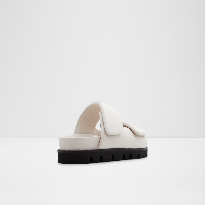 White Aldo Fashion Lilo Slide Sandal Flatform