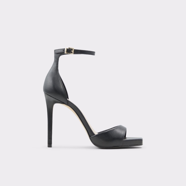Aldo Black Fashion Livia High Heel Sandal Platform