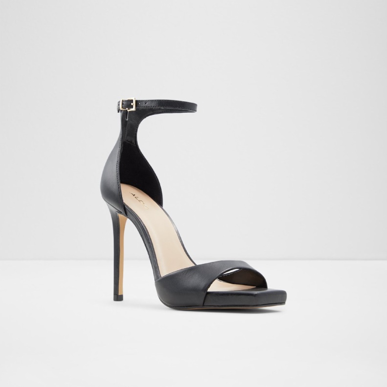 Aldo Black Fashion Livia High Heel Sandal Platform