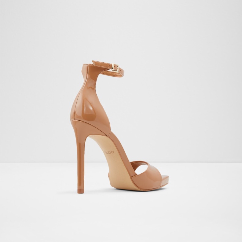 Fashion Aldo Livia High Heel Sandal Platform Cognac
