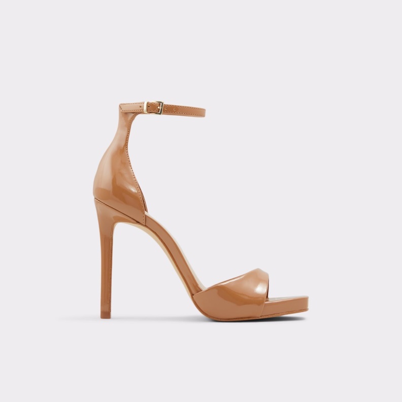 Livia High Heel Sandal Platform Aldo Fashion Cognac