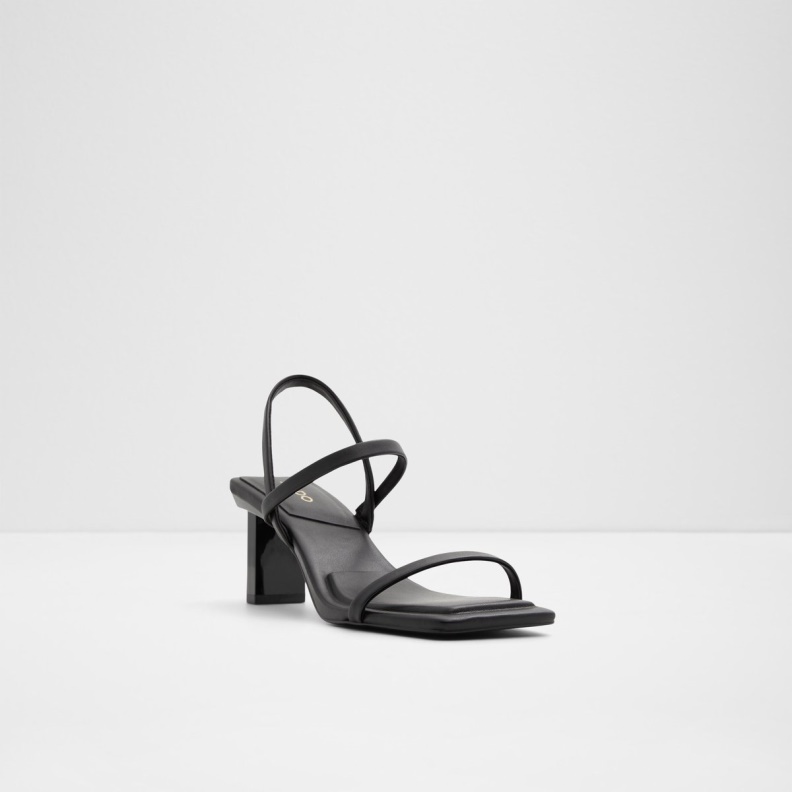 Aldo Fashion Black Lokurr Sling Back Heeled Sandal