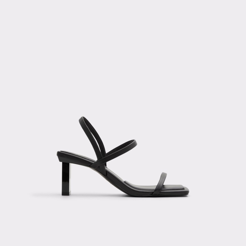 Black Aldo Fashion Lokurr Sling Back Heeled Sandal