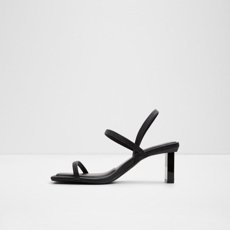 Black Aldo Fashion Lokurr Sling Back Heeled Sandal