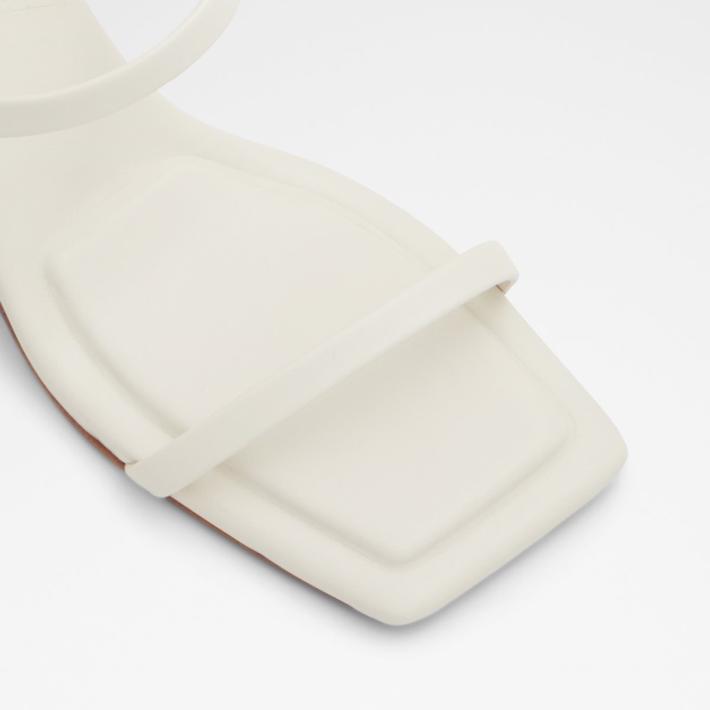 Aldo Lokurr Sling Back Heeled Sandal White Fashion