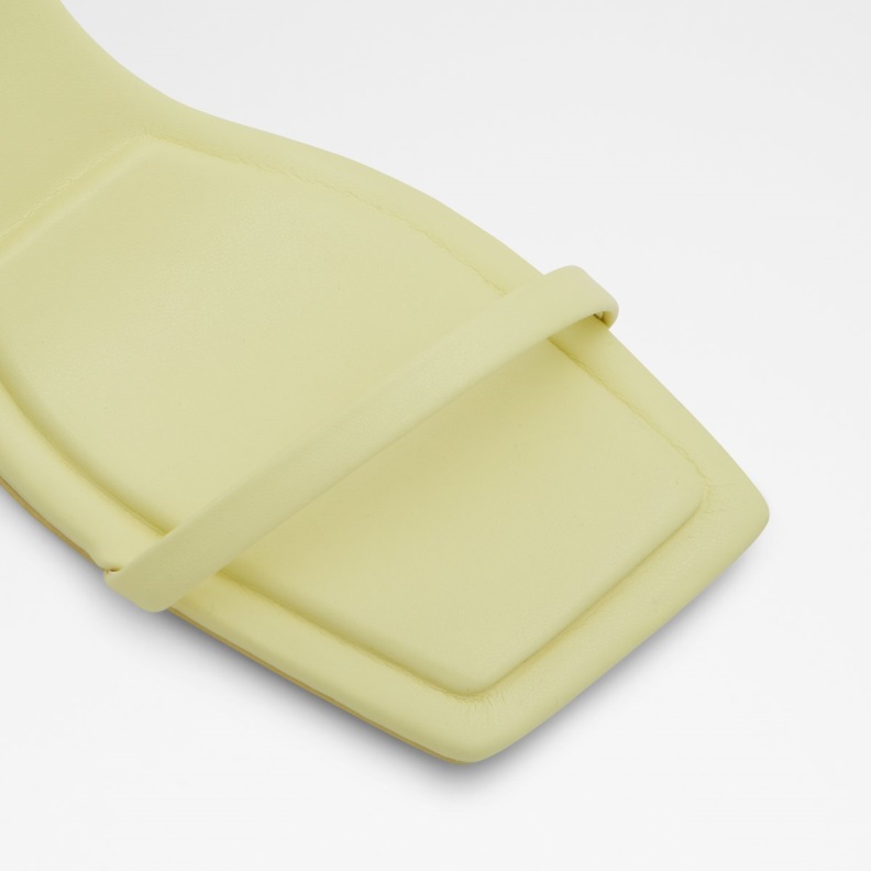 Fashion Aldo Light Yellow Lokurr Sling Back Heeled Sandal