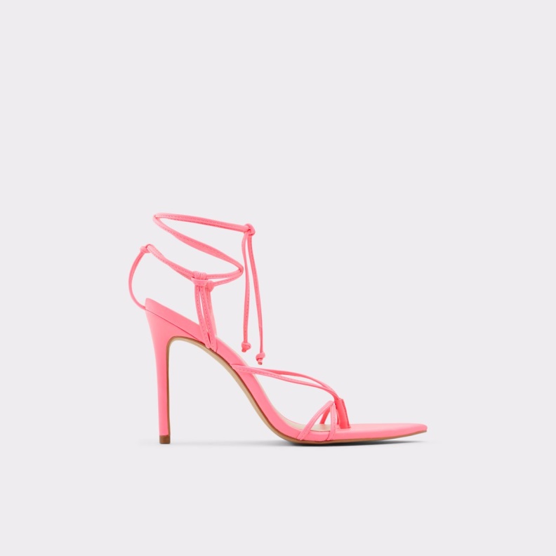 Bright Pink Lona Strappy Heeled Sandal Stiletto Heel Aldo Fashion