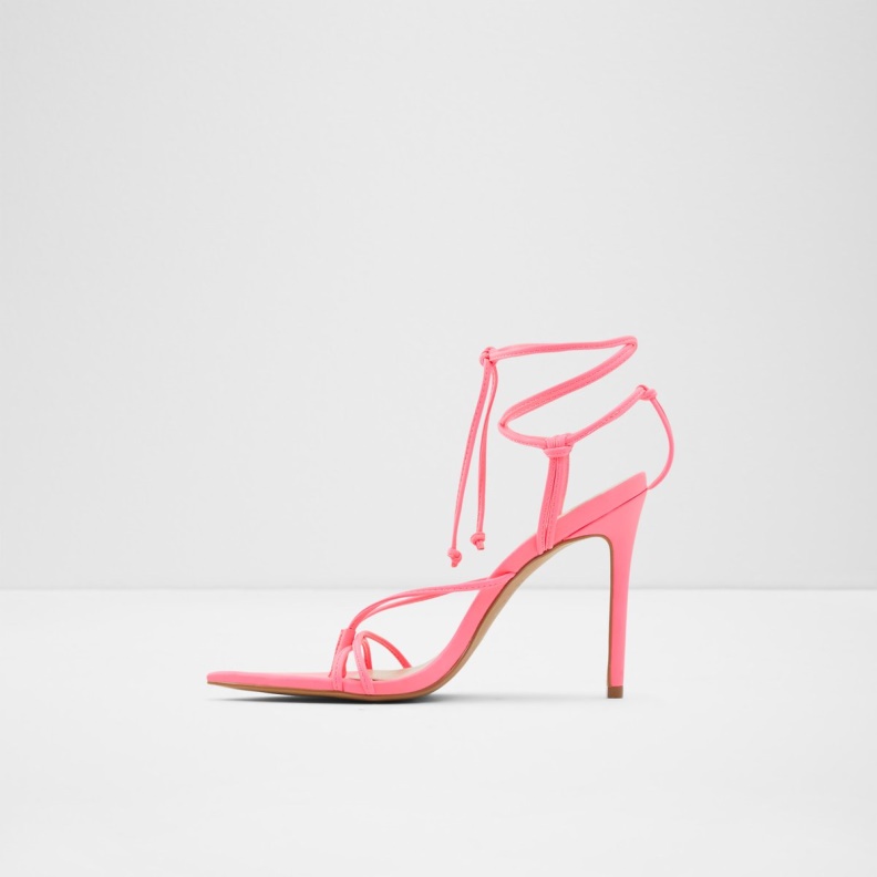 Bright Pink Lona Strappy Heeled Sandal Stiletto Heel Aldo Fashion