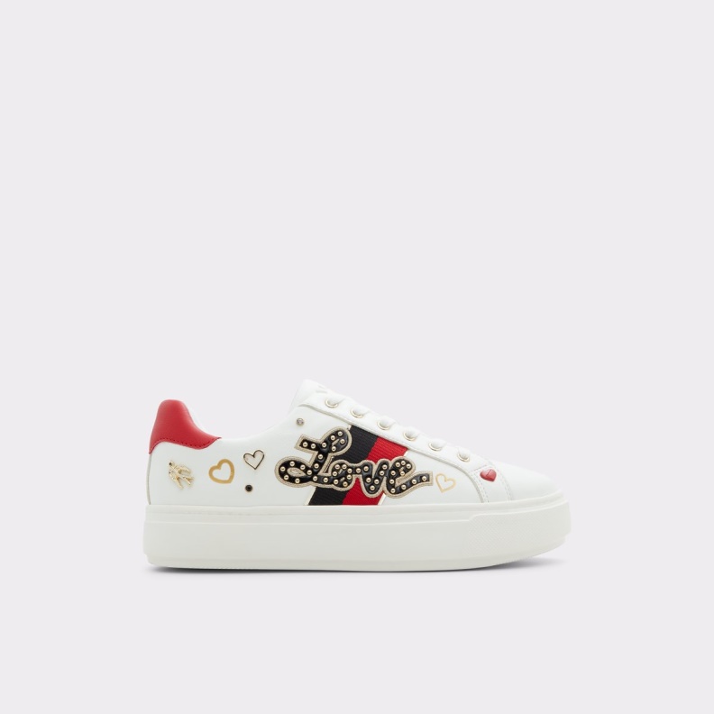 White Aldo Fashion Lovealways Low Top Sneaker Cup Sole