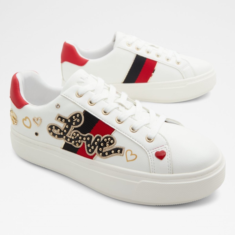 White Aldo Fashion Lovealways Low Top Sneaker Cup Sole