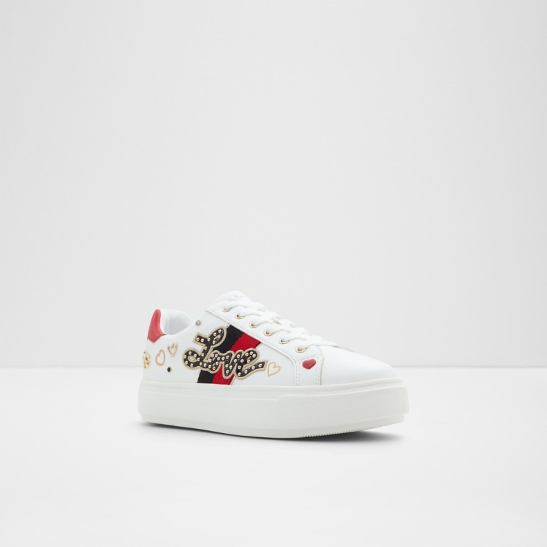 White Aldo Fashion Lovealways Low Top Sneaker Cup Sole
