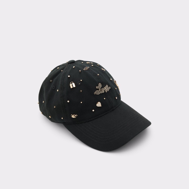 Aldo Lovecap Hat Black-Gold Multi Fashion