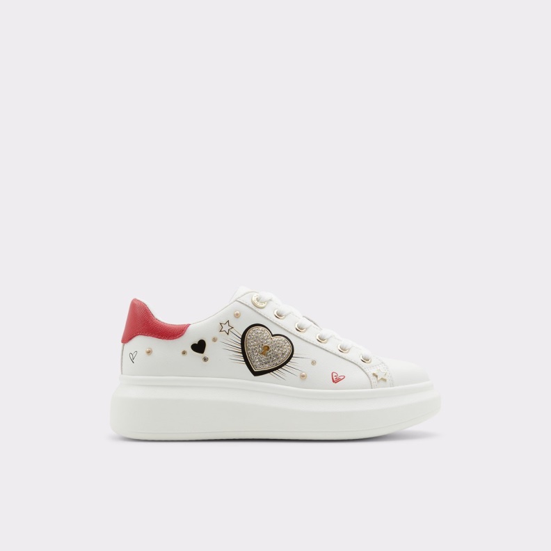 Lovekey Low Top Sneaker Cup Sole Fashion Aldo White