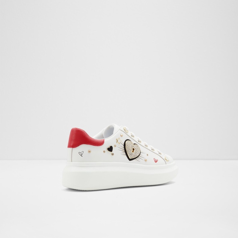 Lovekey Low Top Sneaker Cup Sole Fashion Aldo White