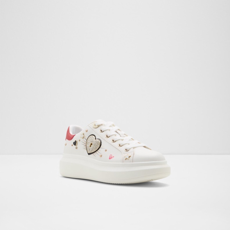Lovekey Low Top Sneaker Cup Sole Fashion Aldo White