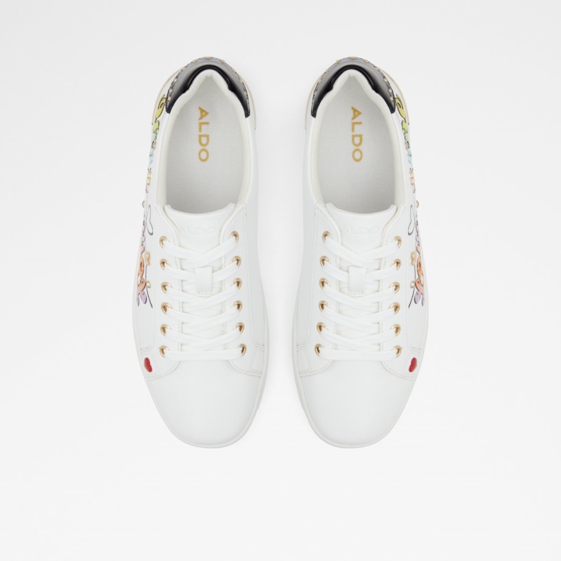 Aldo White Multi Fashion Lovemore Low Top Sneaker
