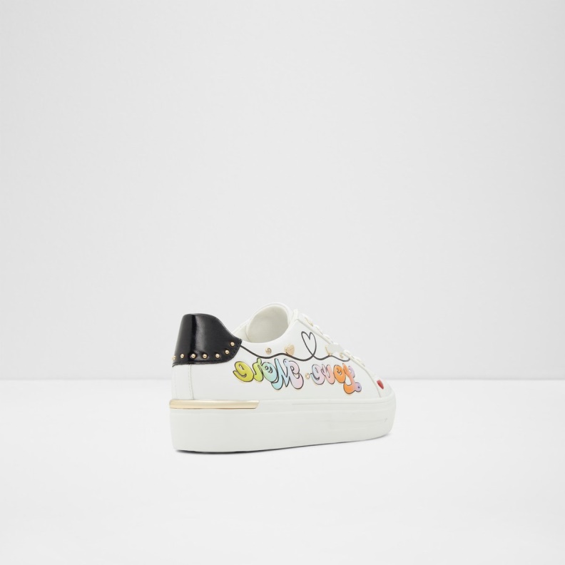 White Multi Lovemore Low Top Sneaker Fashion Aldo
