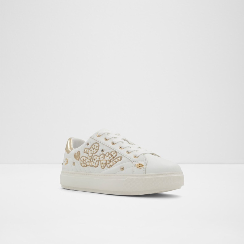 Aldo Gold-Clear Multi Fashion Lovenow Low Top Sneaker Cup Sole