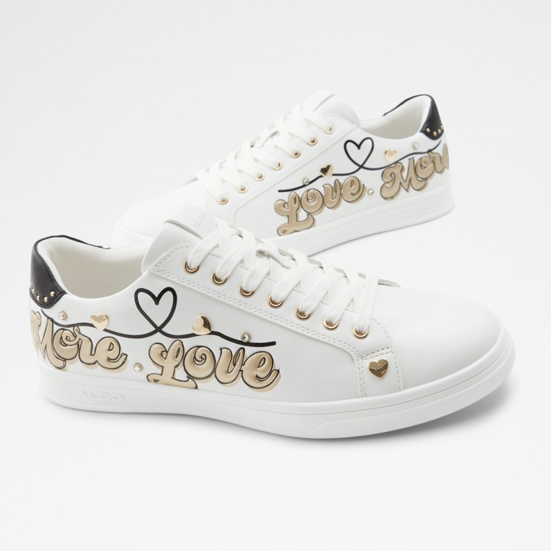 Aldo Fashion White Lovewalk Low Top Sneaker