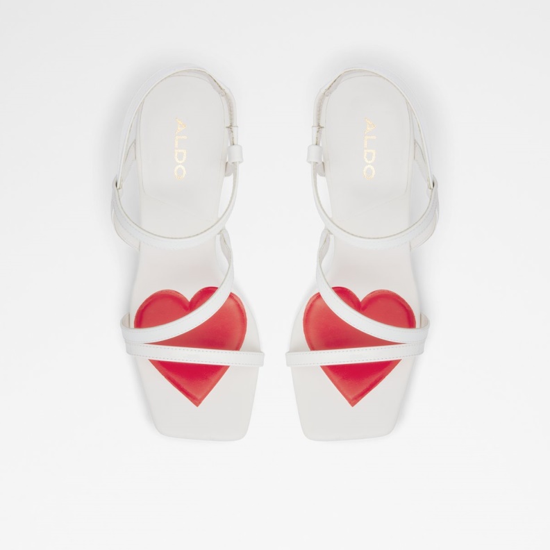 Luvly Strappy High Heel Sandal Stiletto Heel Aldo Fashion White