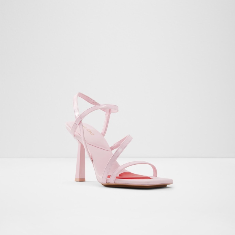 Fashion Aldo Pink Luvly Strappy High Heel Sandal Stiletto Heel