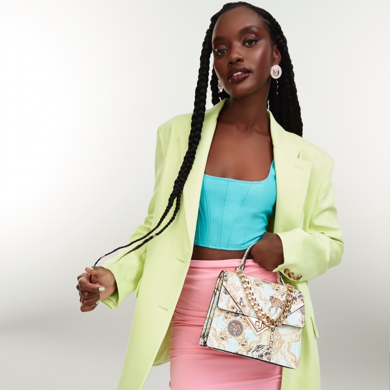 Aldo Sold Out Luxsavane Top Handle Bag Pastel Multi Fashion