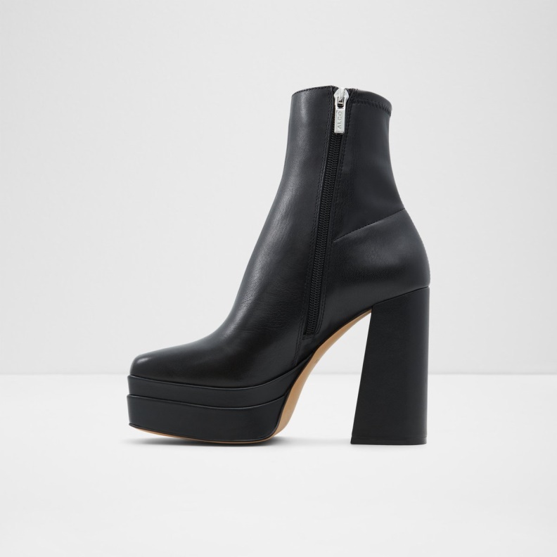 Black Synthetic Smooth Fashion Aldo New Arrival Mabel Platform Ankle Boot Platform