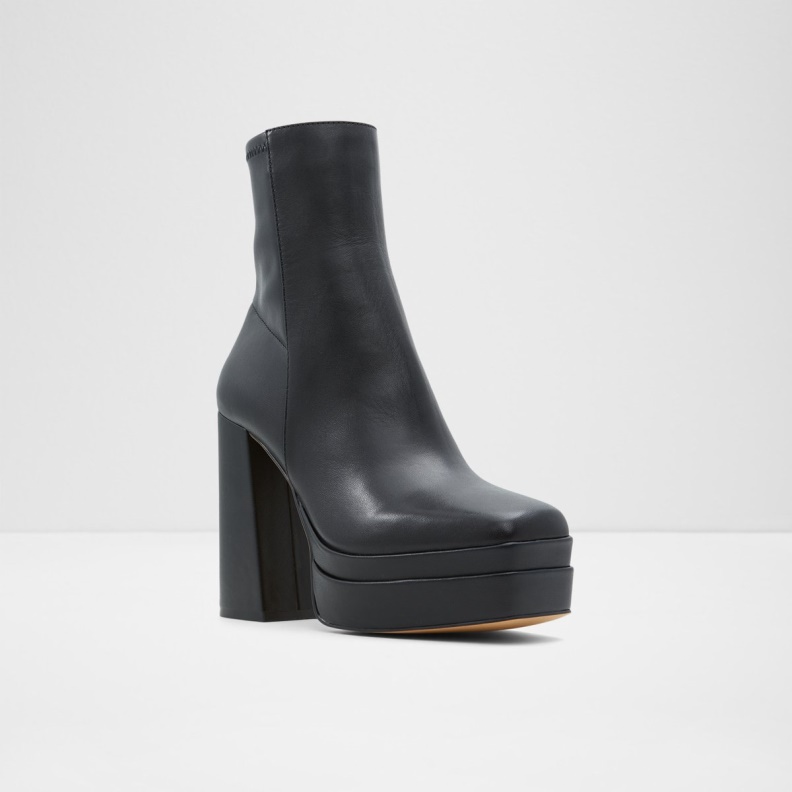 Fashion Black Synthetic Smooth New Arrival Mabel Platform Ankle Boot Plateforme Aldo